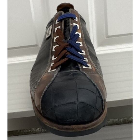 Harris Firenze Right Shoe Only Mens 9.5 Croc Embossed Leather Italy main image 10